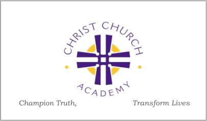 Christ Church Academy logo and motto