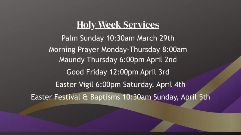Holy Week Services
